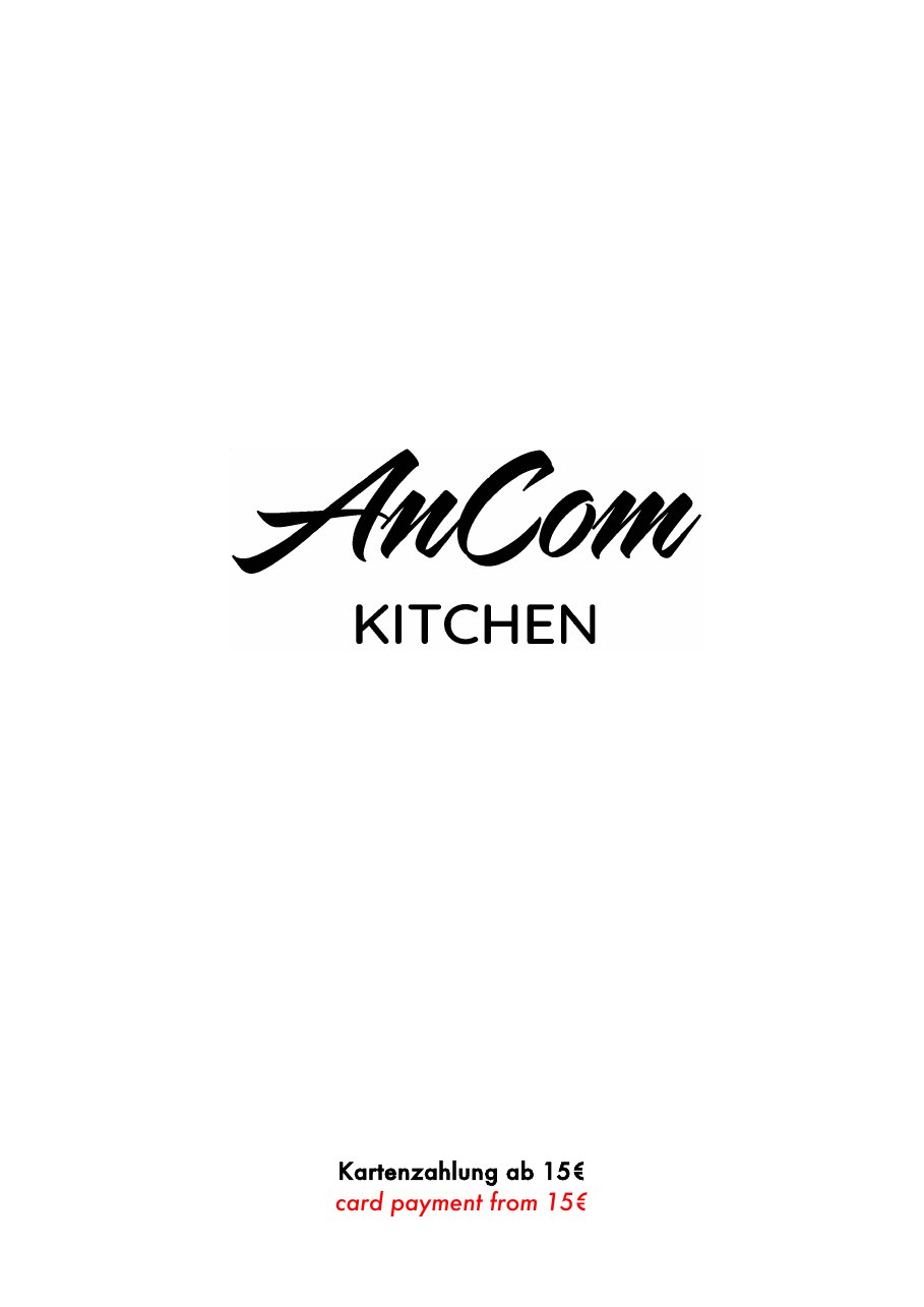 Speisekarte AnCom – Seite 1 von 8