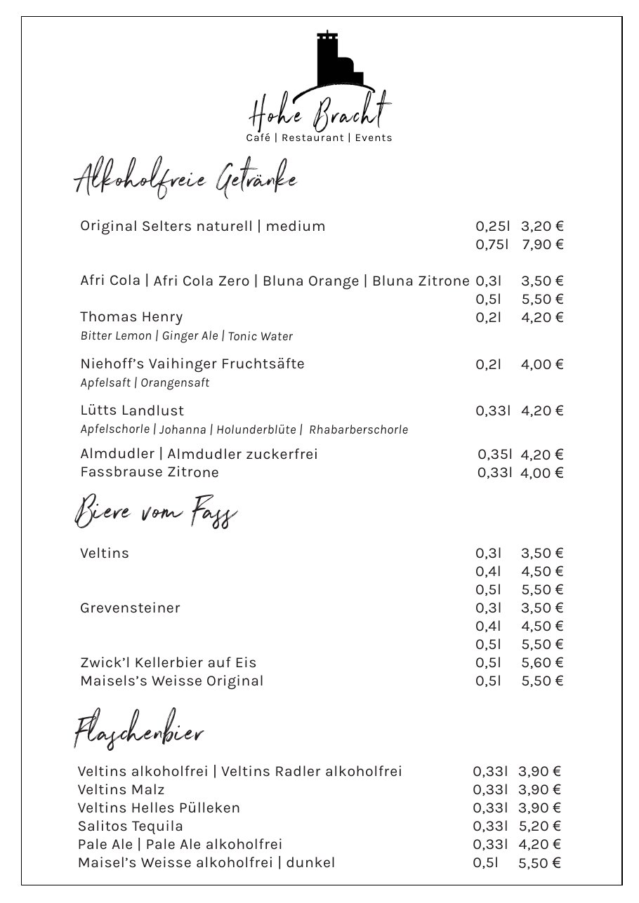 Speisekarte Hohe Bracht | Café | Restaurant | Events – Seite 7 von 9