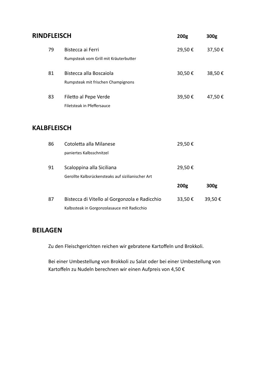 Speisekarte Hotel & Ristorante Il Duomo – Seite 8 von 12