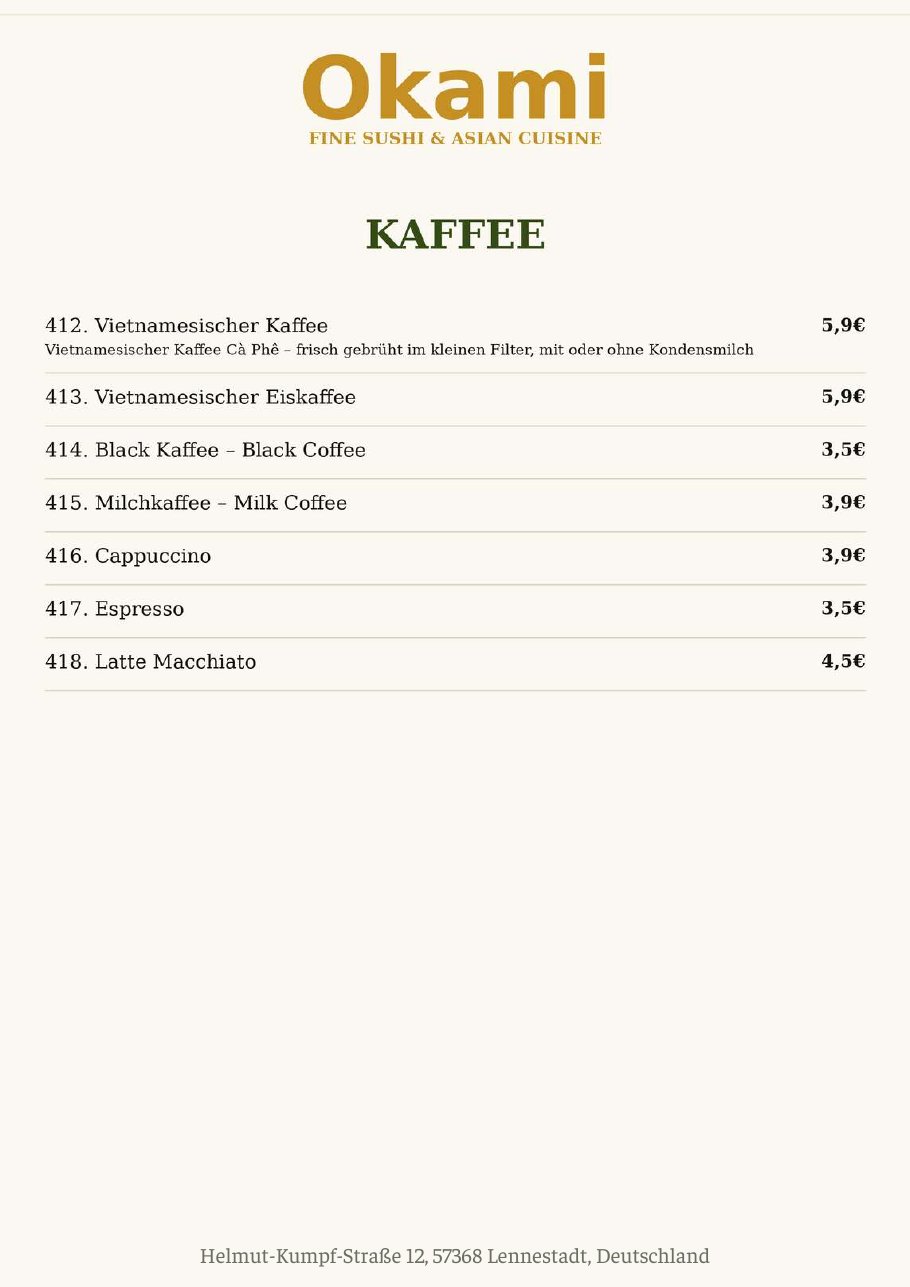 Speisekarte Okami Fine Sushi & Asian Cuisine – Seite 14 von 33